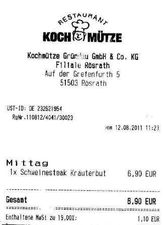 ultraschock Hffner Kochmtze Restaurant